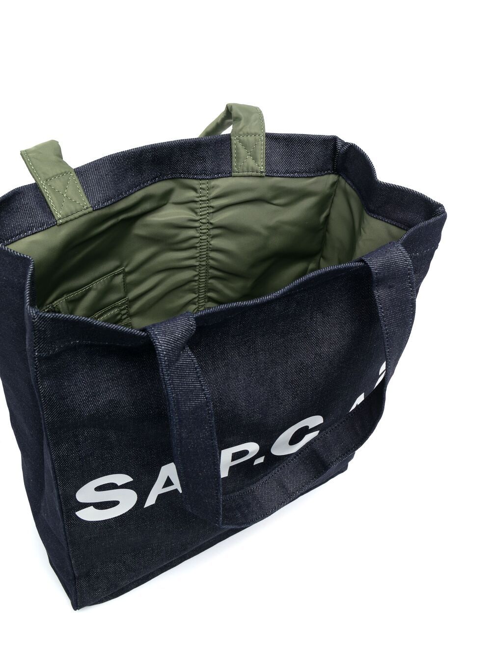 фото A.p.c. джинсовая сумка-тоут с логотипом