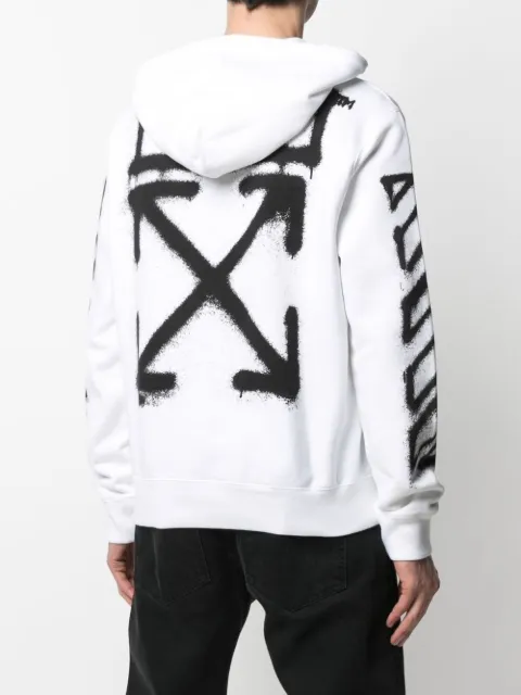 diagonal graffiti stripe Arrows hoodie 