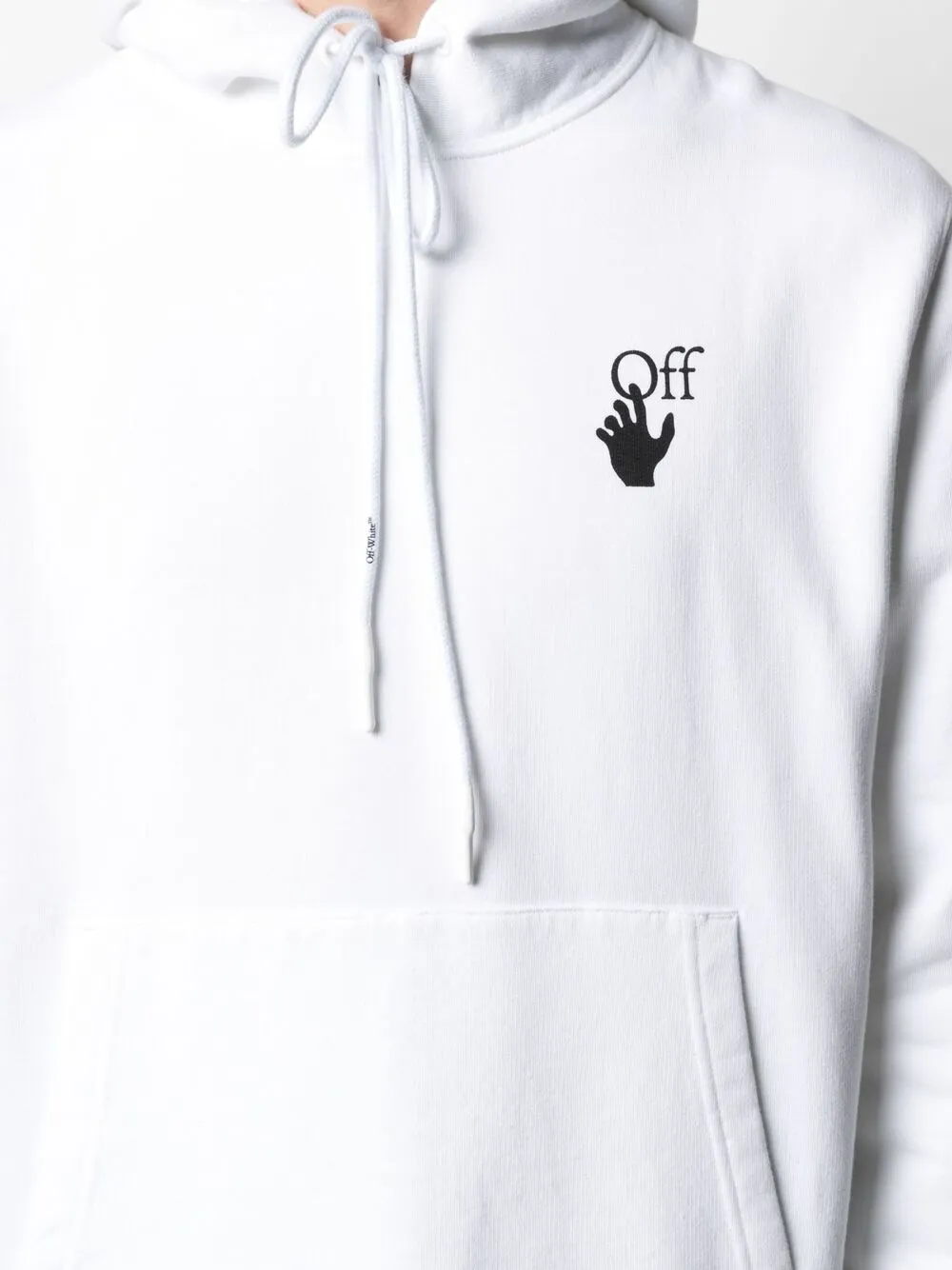 фото Off-white худи с принтом граффити
