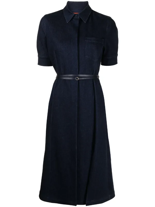 Kieran belted denim shirtdress
