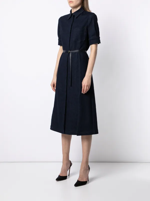 Kieran belted denim shirtdress