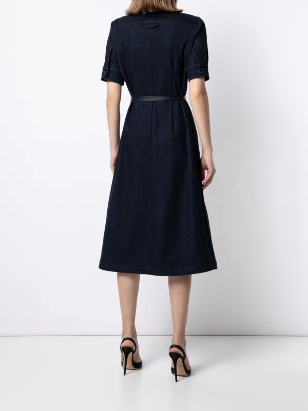 Kieran belted denim shirtdress