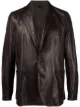 Image 1 of Tagliatore leather tailored blazer