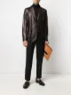 Image 2 of Tagliatore leather tailored blazer