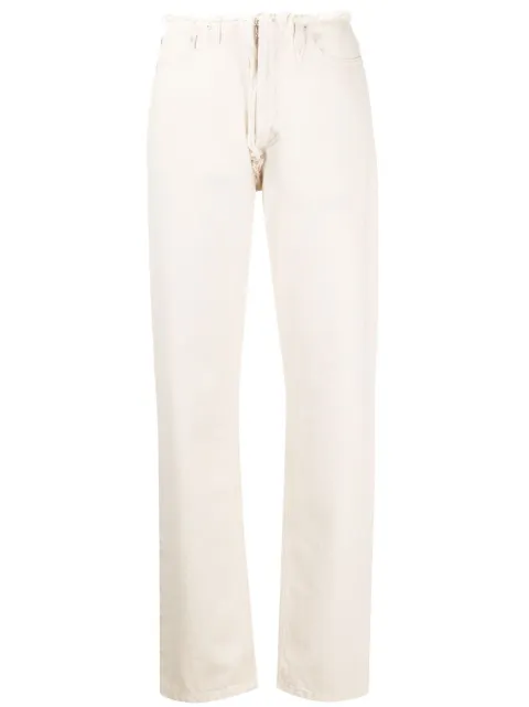 Maison Margiela frayed straight-leg jeans