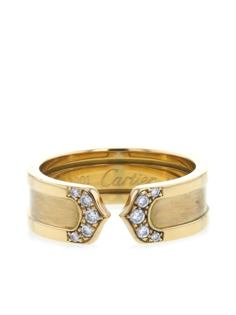 фото Cartier кольцо cartier c de cartier из желтого золота с бриллиантом