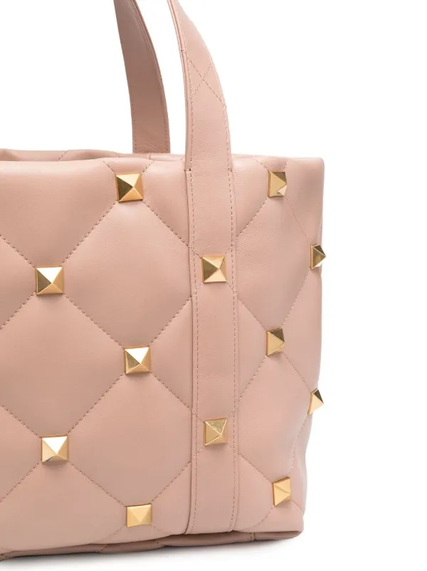 valentino quilted tote bag