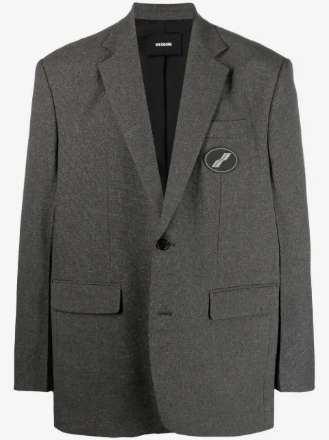 We11done notched-lapels single-breasted blazer 