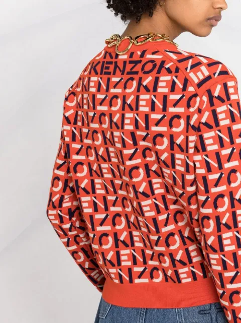 black and orange kenzo jumper