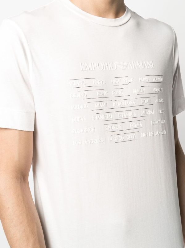 Shop Emporio Armani logo-print T-shirt with Express Delivery - FARFETCH