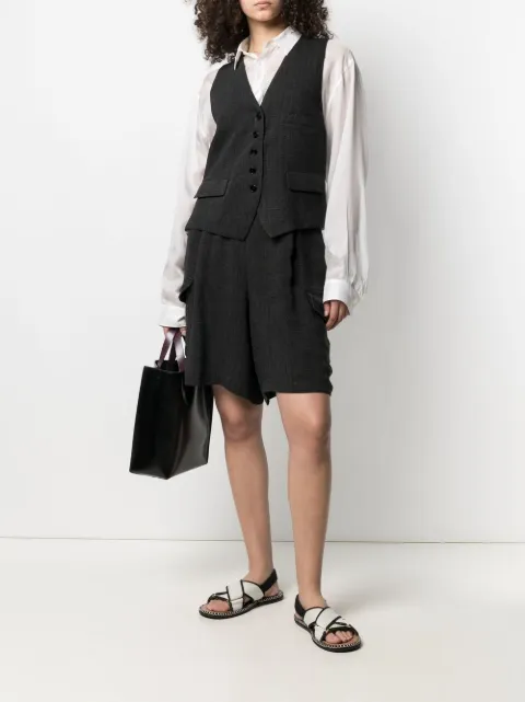 barena slub linen shirt