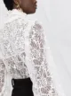Saint Laurent smocked babydoll blouse