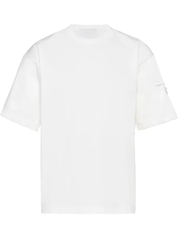 Prada logo-plaque short-sleeve T-shirt - Farfetch