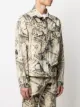 424 dollar bill print denim jacket