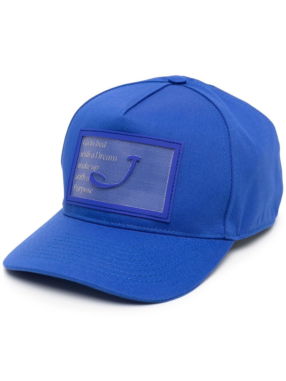 Jacob Cohen Logo Print Baseball Cap In Blue