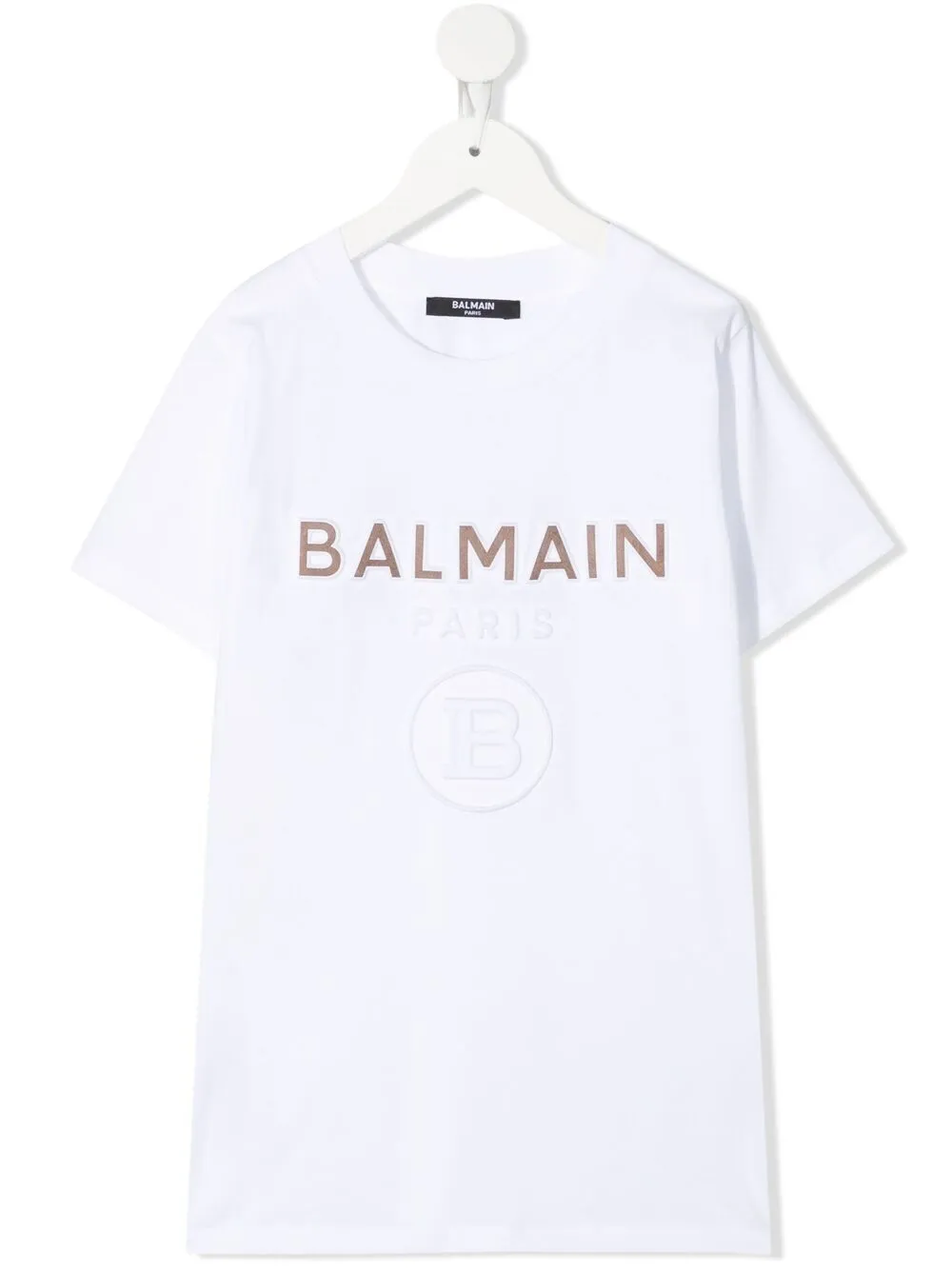 

Balmain Kids playera con logo - Blanco