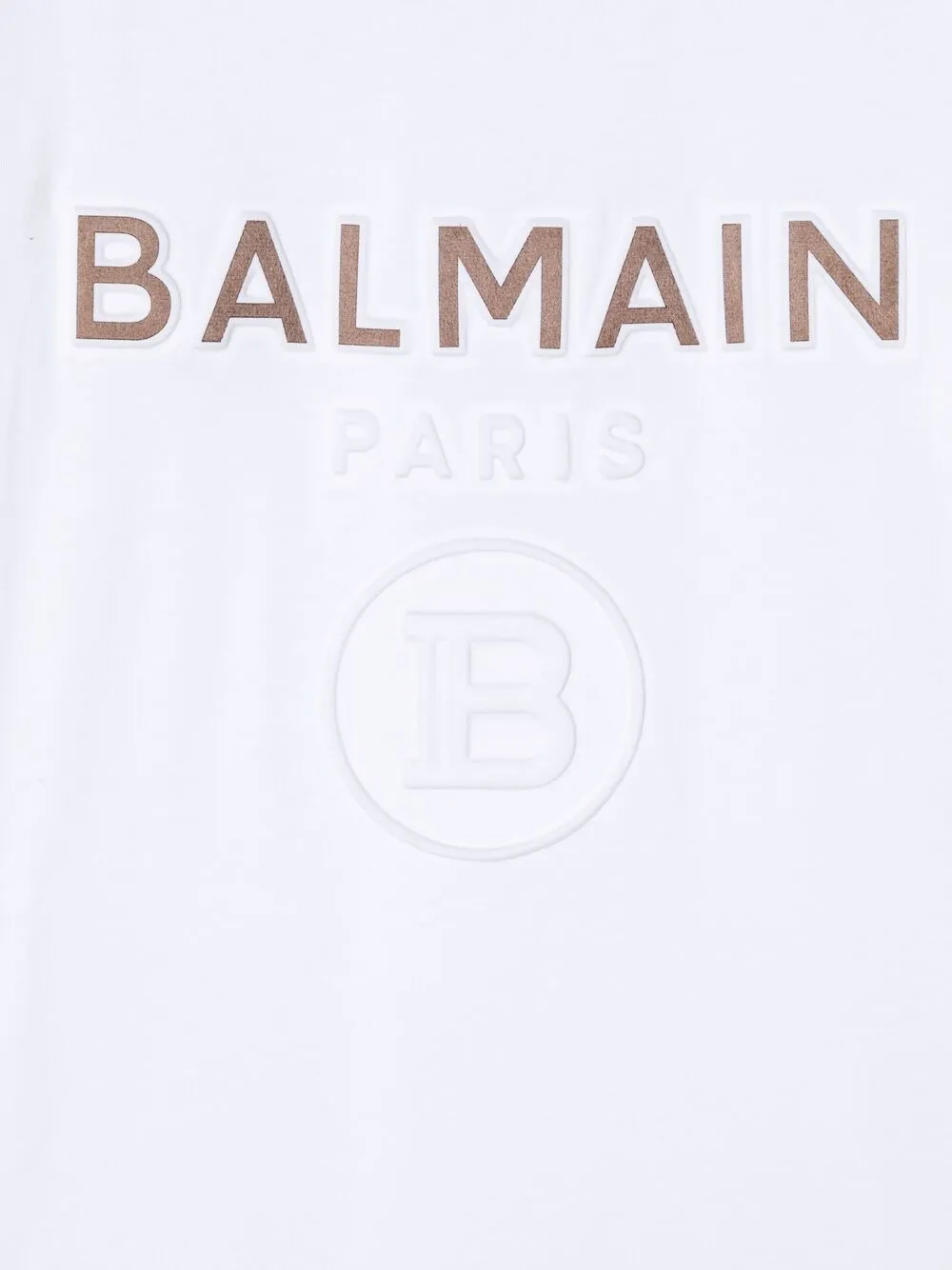 фото Balmain kids футболка с круглым вырезом и логотипом