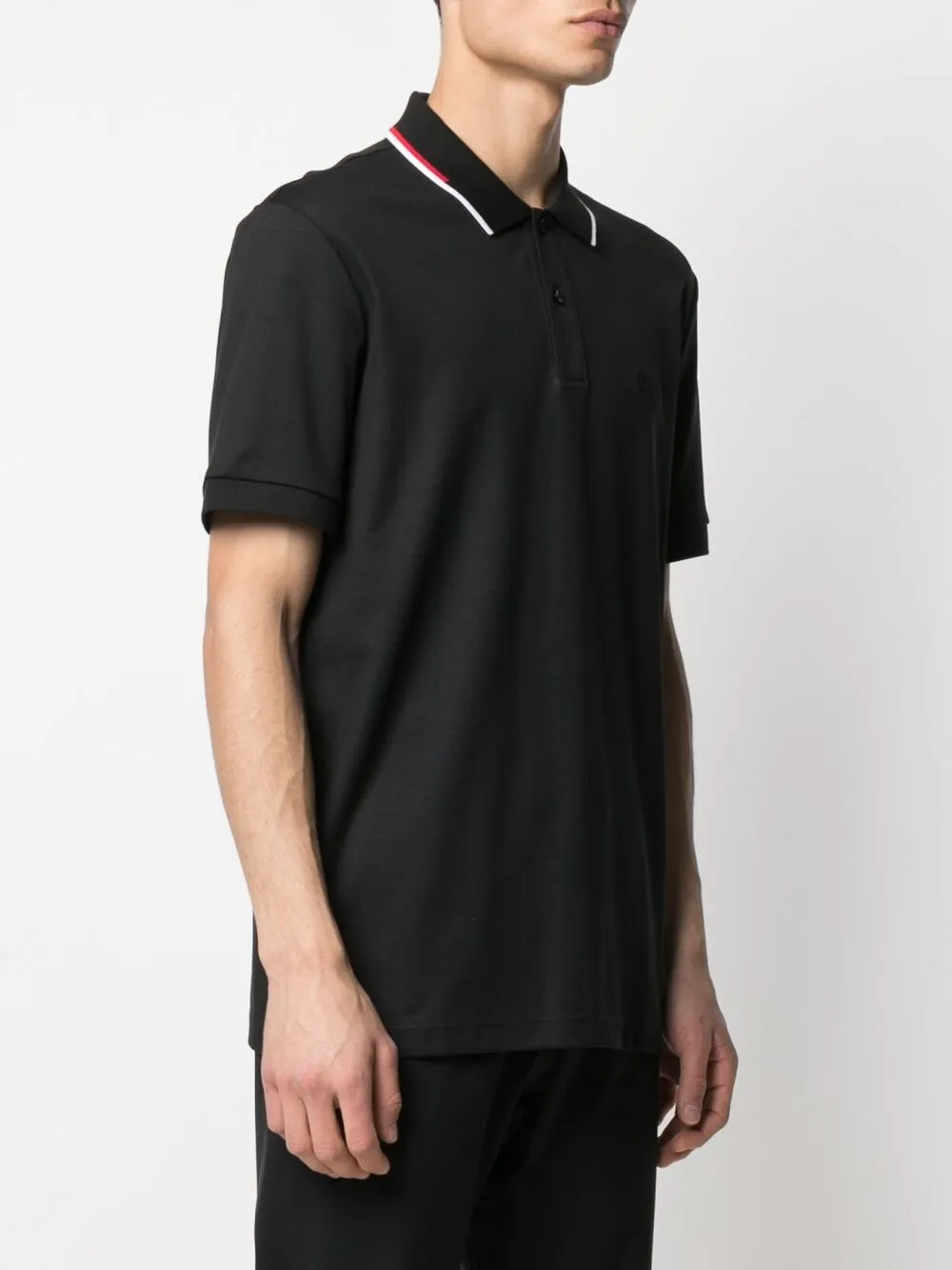 фото Boss рубашка поло с контрастной отделкой