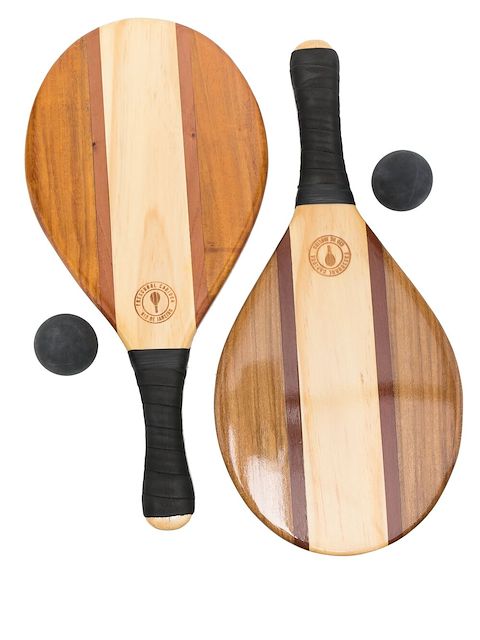 10 CORSO COMO lacquer-finish racket set