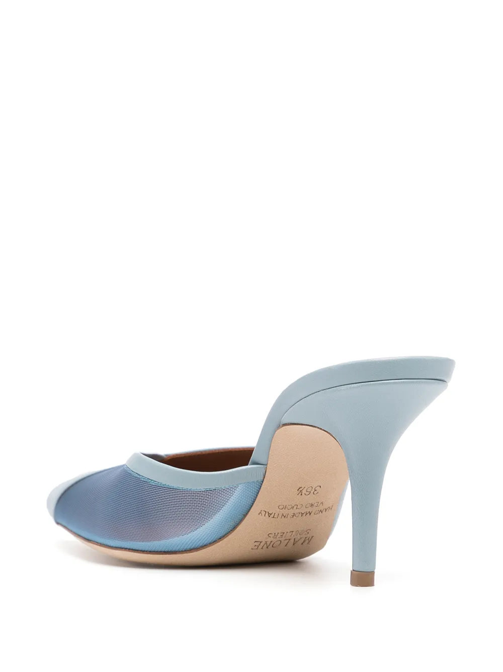 Malone Souliers Vita 70mm Mules In Blue