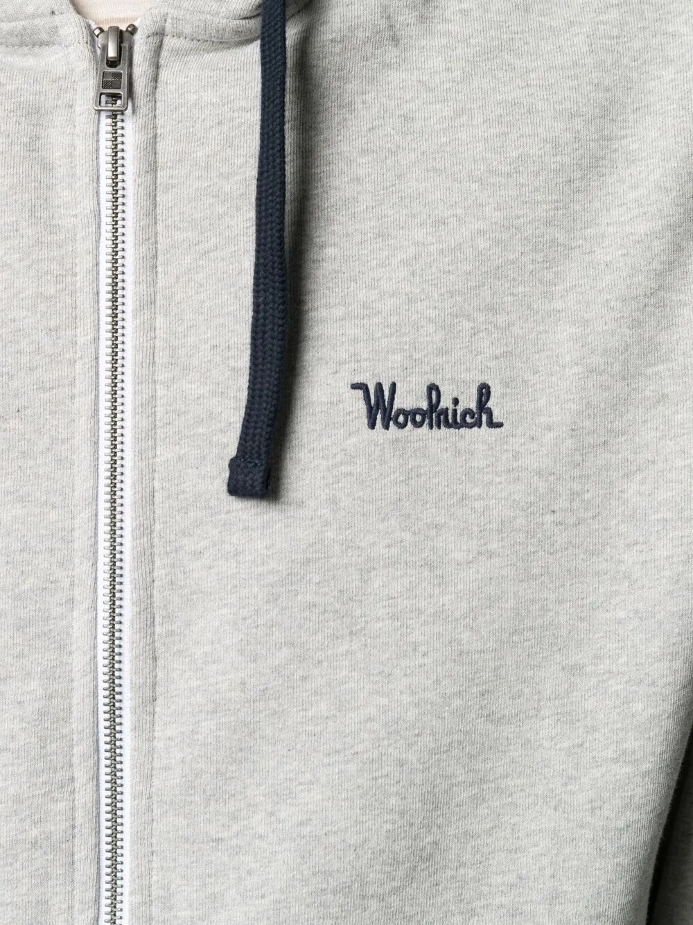 фото Woolrich худи на молнии с вышитым логотипом