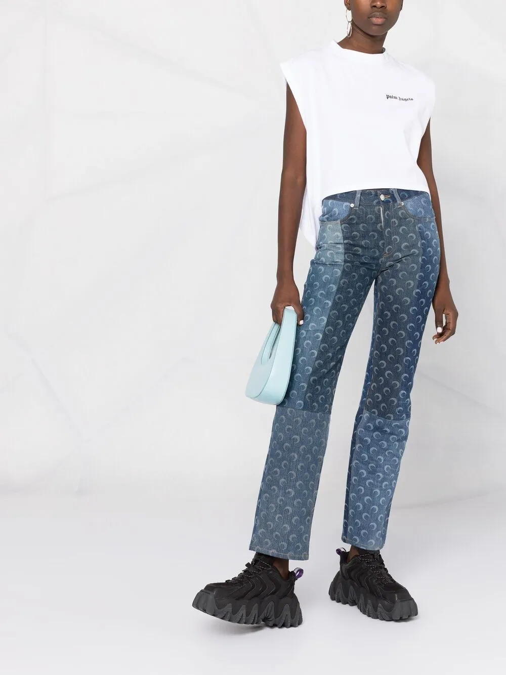 Palm Angels Tanktop met logoprint Wit