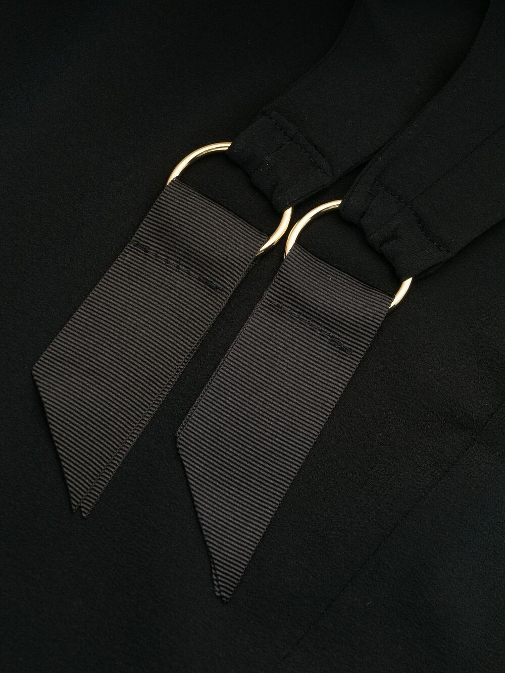 Shop Murmur Semi-sheer Panelled Bodysuit In Black