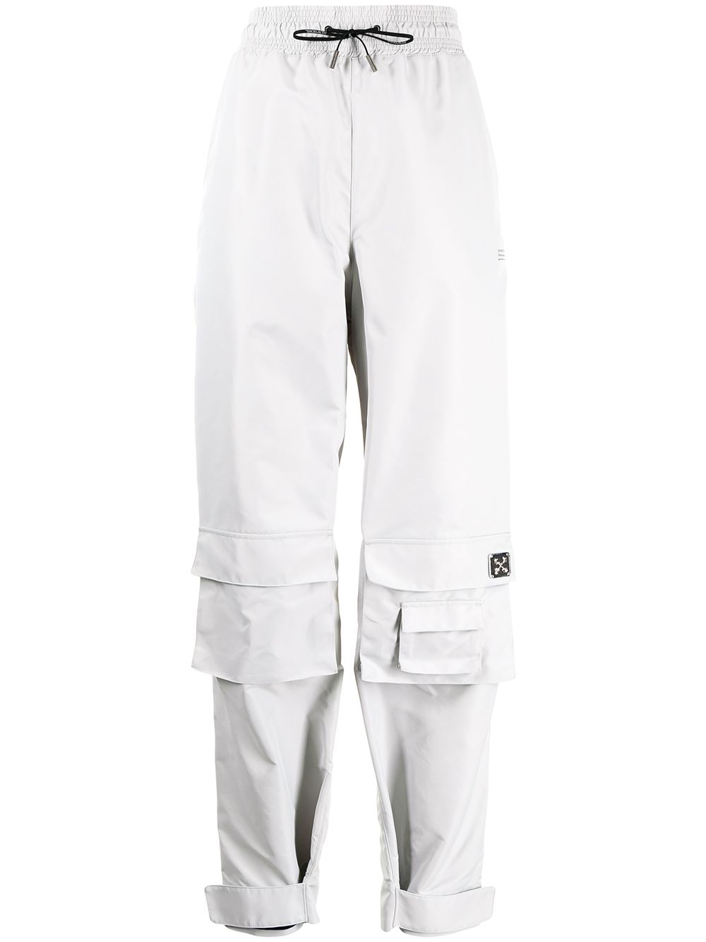 фото Off-white брюки с карманами и завышенной талией