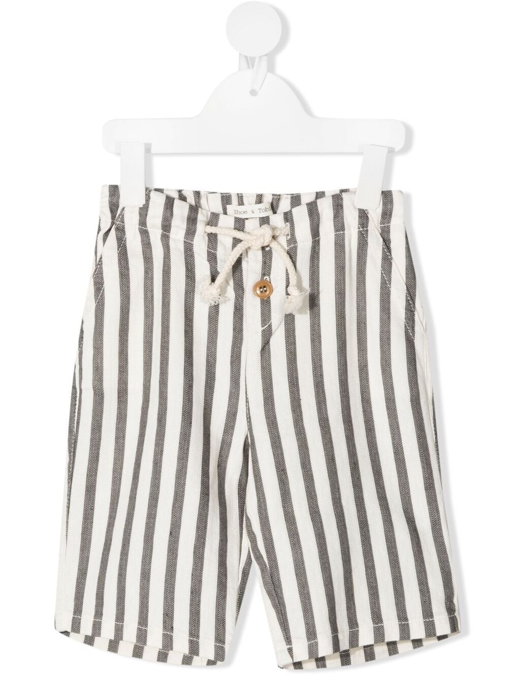 фото Zhoe & tobiah stripe-print shorts