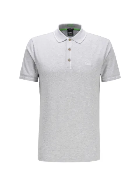 BOSS Camisa polo com abotoamento