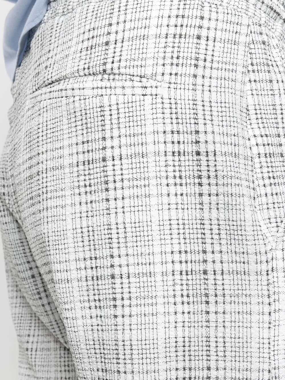 фото Emporio armani фактурные брюки в клетку