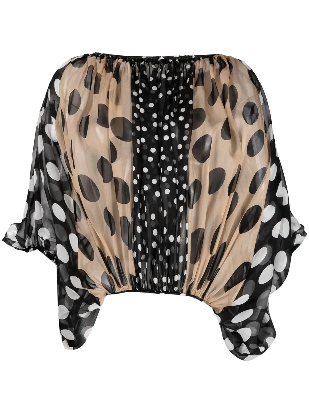 

Dolce & Gabbana polka dot-print blouse - Black