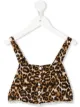 Image 1 of Caffe' D'orzo Stella leopard-print cropped top