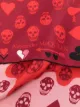 Alexander McQueen Heart and Skull print scarf