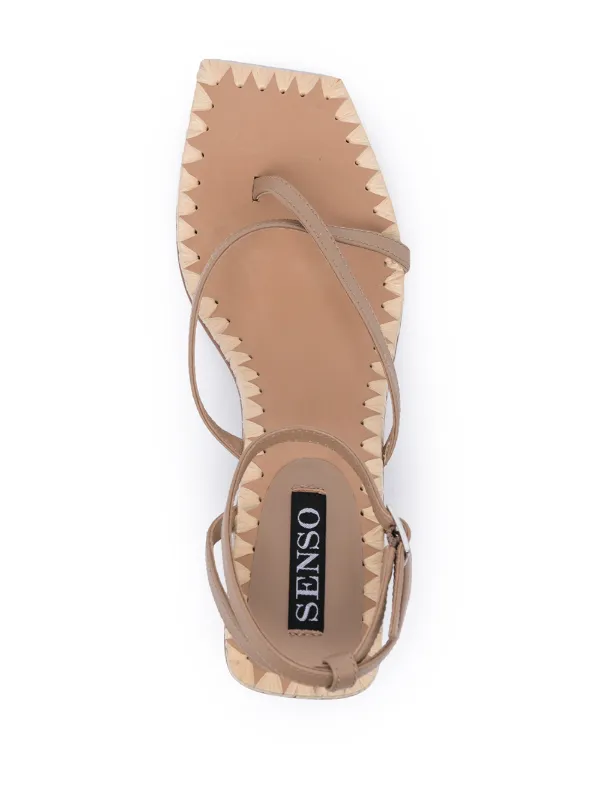 Shop Senso Monica leather sandals with 