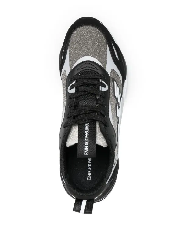 glitter armani trainers