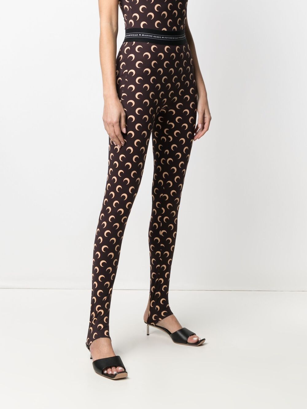 Marine Serre Moon Print Tights - Farfetch  Printed tights, Marine serre,  Moon leggings