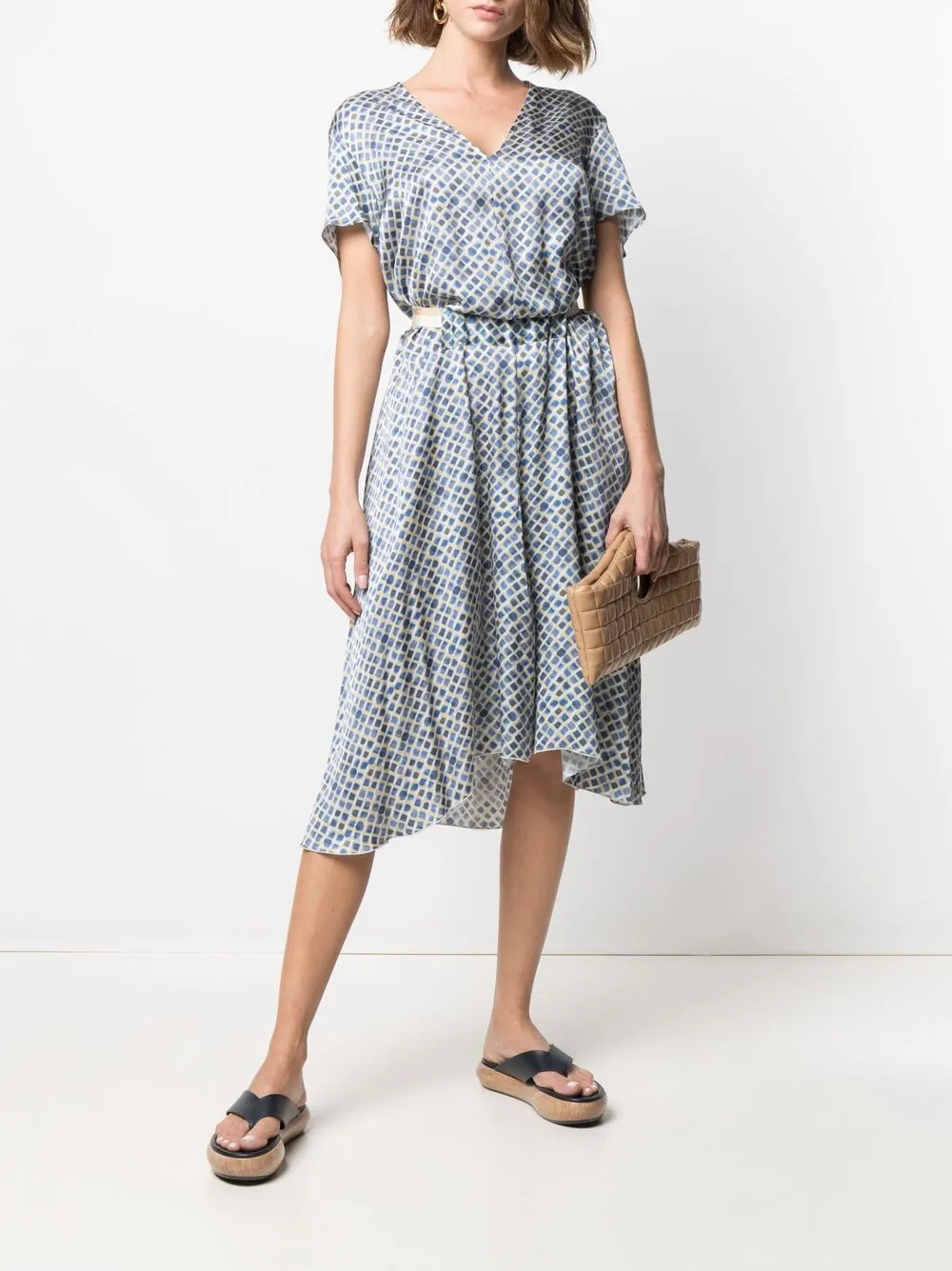 фото Nenah платье миди с поясом