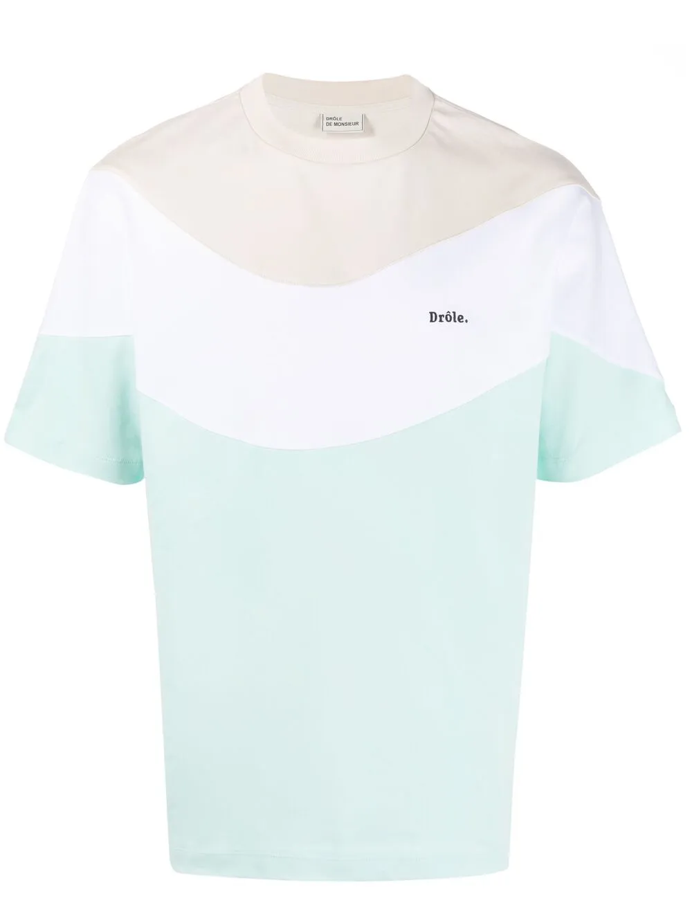 фото Drôle de monsieur футболка в стиле колор-блок