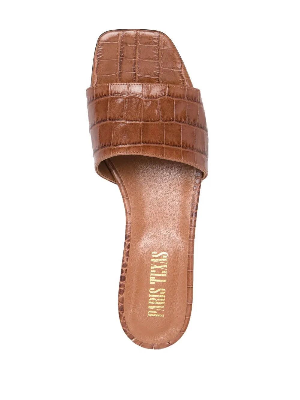 фото Paris texas сандалии с тиснением под крокодила