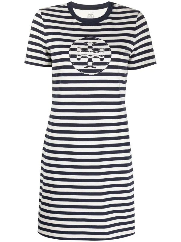 tory burch striped shirt dress