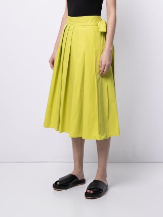 pleated tie-fastened skirt展示图