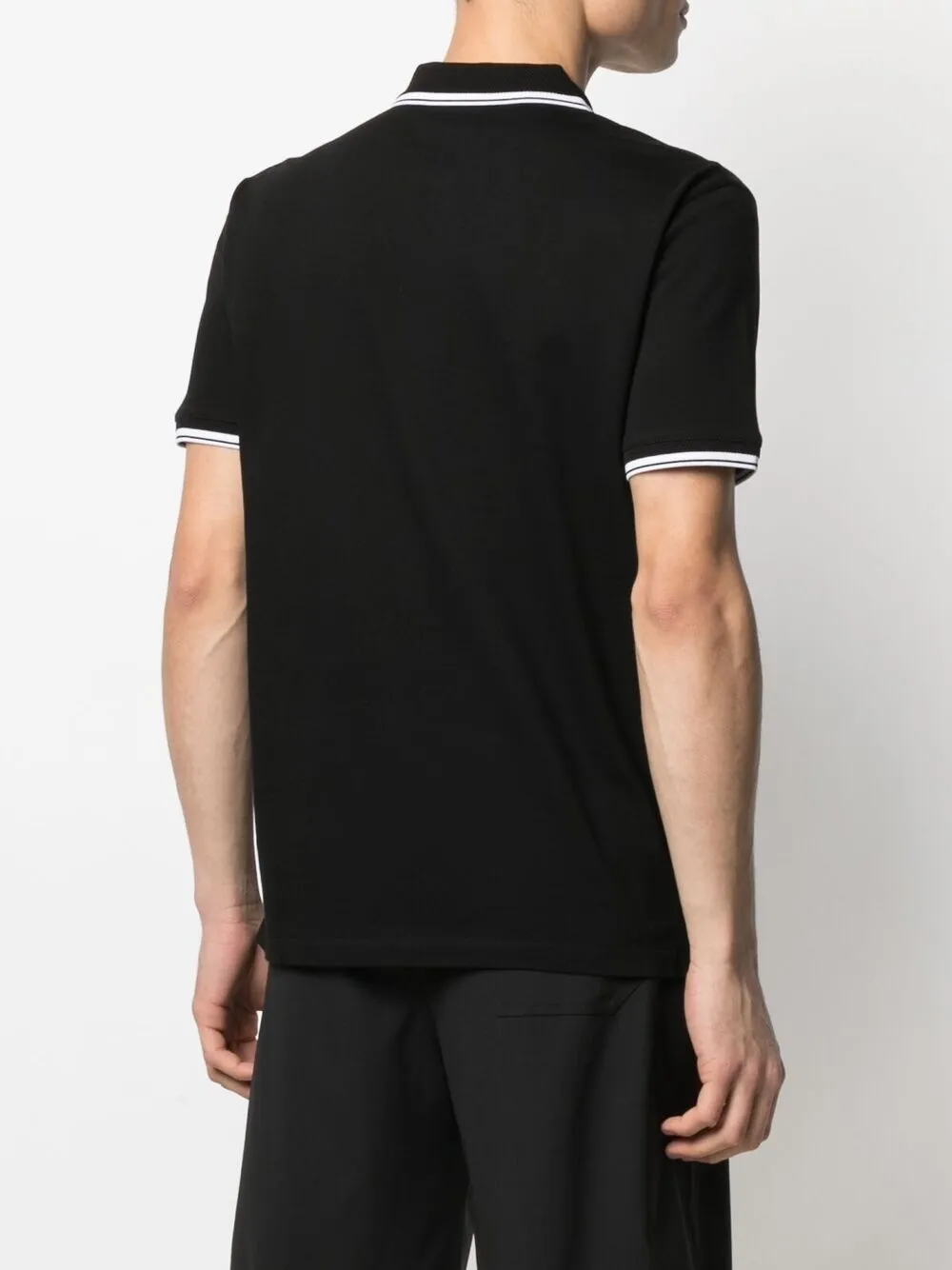 фото Emporio armani рубашка поло с воротником в полоску