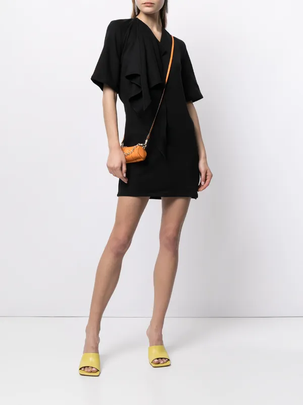 Off-White short-sleeve Backless Dress | Black | FARFETCH SG
