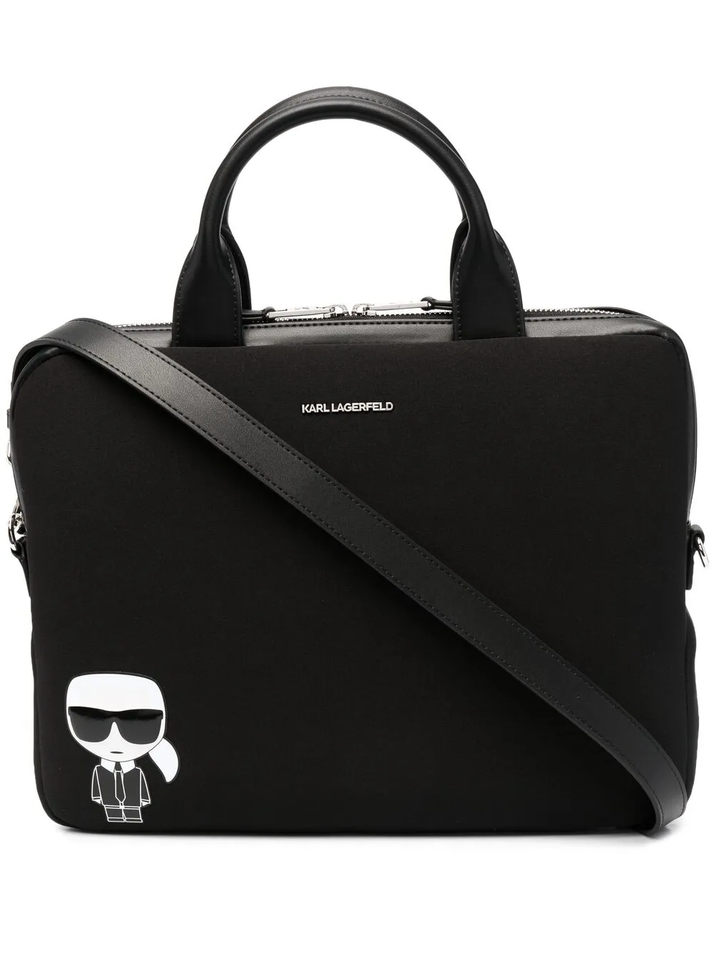 Karl Lagerfeld сумка для ноутбука с нашивкой-логотипом