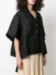 Balossa White Shirt side-tie short-sleeve shirt