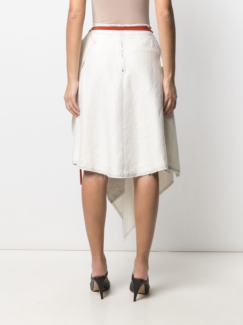 фото Jw anderson юбка асимметричного кроя в технике пэчворк
