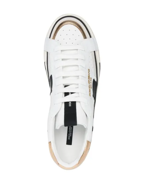 Dolce \u0026 Gabbana Leather Custom 2.Zero Sneakers | Harrods US