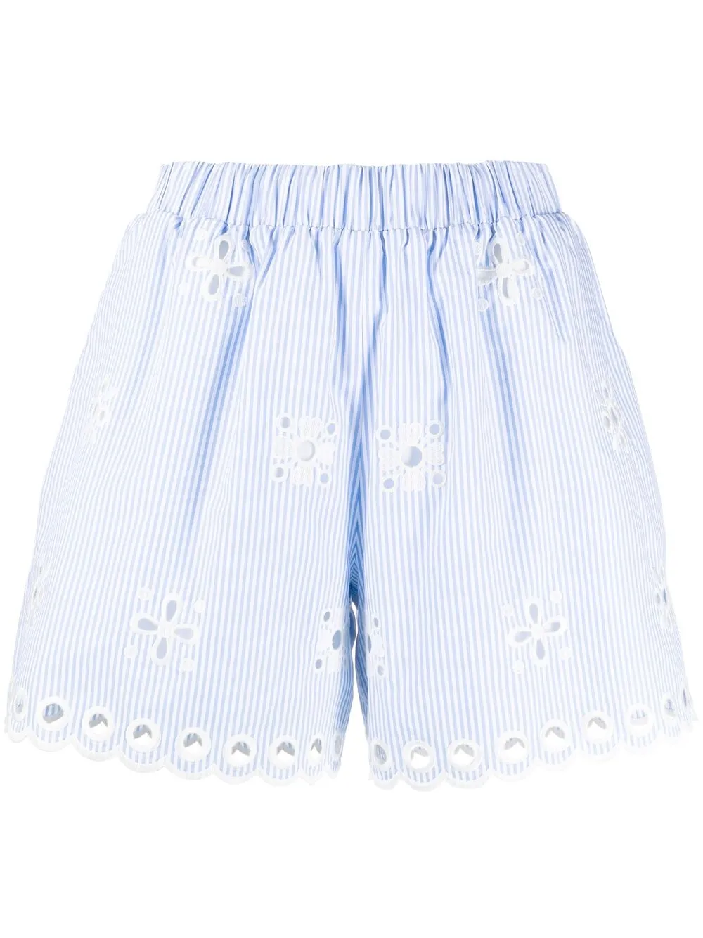 фото Red valentino шорты с цветочной вышивкой