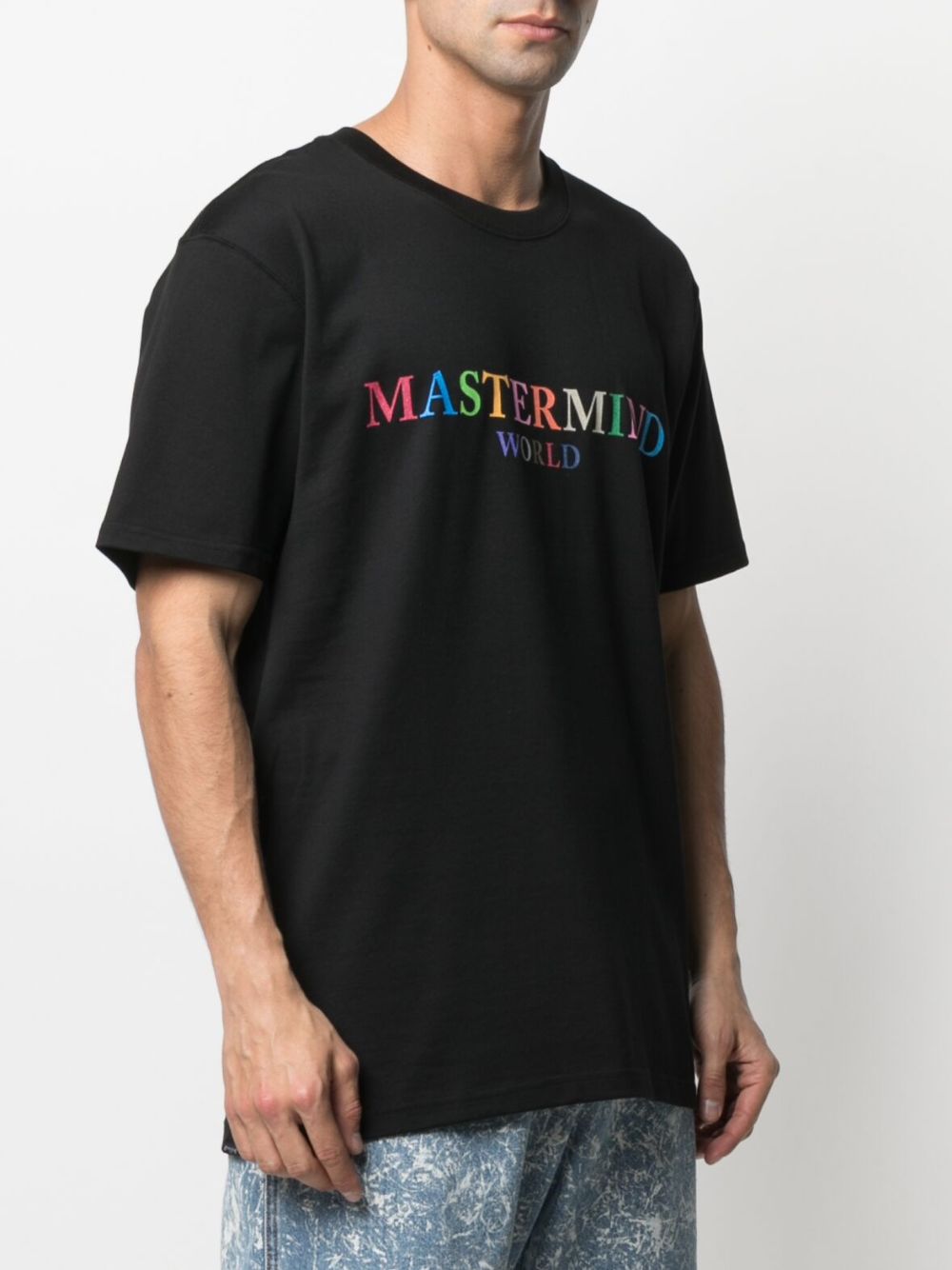 фото Mastermind world logo-print cotton t-shirt